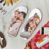 personalised Ladies Photo Flip Flops