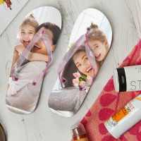 personalised Ladies Photo Flip Flops