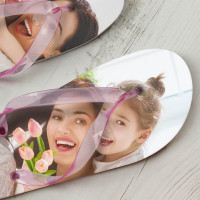 personalised Ladies Photo Flip Flops