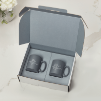 Mr & Mrs Grey Mugs Gift Set