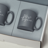 Mr & Mrs Grey Mugs Gift Set