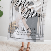 Mr & Mrs Photo Blanket