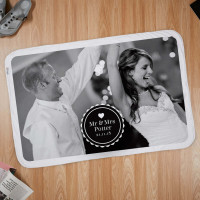 personalised Mr & Mrs Wedding Date Photo Blanket