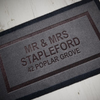 personalised mr and mrs indoor mat