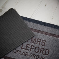 personalised mr and mrs indoor mat