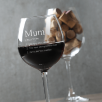 Mum Definition Simple 480ml Allegro Wine Glass