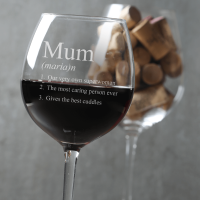 Mum Definition Simple 480ml Allegro Wine Glass