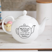 personalised 'Mummy's' Pot Belly Teapot