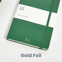 Personalised Green Moleskine Notebook