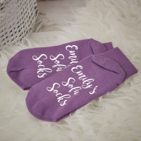 personalised name sofa socks