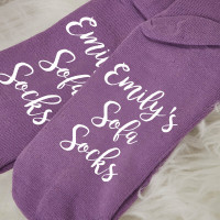 personalised name sofa socks