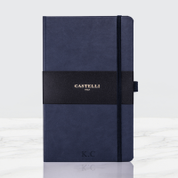 Personalised Navy Castelli notebook