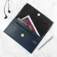 personalised Luxury Travel Organiser - Navy