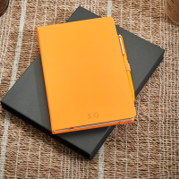 Neon Orange Notebook & Pen Gift Set
