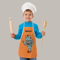 Personalised Kids Robot Apron