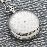 personalised Patterned Front Mechanical Pocket Watch