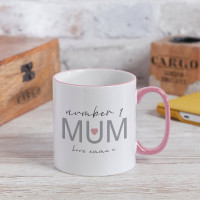 Personalised Two Tone Mug Pink