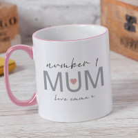 Personalised Two Tone Mug Pink