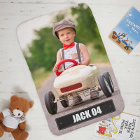 Number Plate Kids Photo Blanket