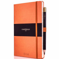 Personalised Orange Castelli Notebook