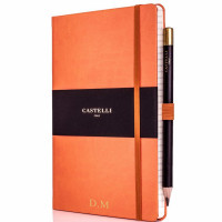 Personalised Orange Castelli Notebook