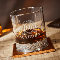 Ornate 60th Birthday Pewter Tumbler 