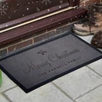 personalised christmas doormat