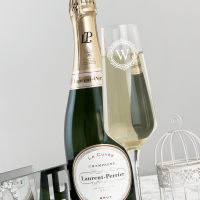 Ornate Monogram 180ml Infinity Champagne Flute
