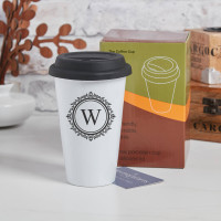 personalised Ornate Monogram Travel Mug