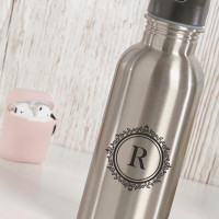 personalised Ornate Watter Bottle with Straw