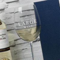Personalised Ornate Giant Wine Glass