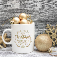 personalised Our First Christmas Mug