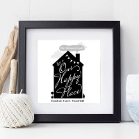 Personalised Our Happy Place Wall Art