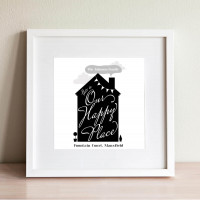 Personalised Our Happy Place Wall Art