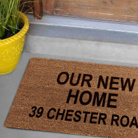 personalised coir mat