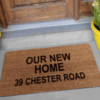 personalised coir mat