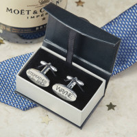 personalised Wedding Role Cufflinks