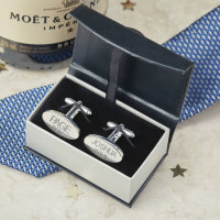 personalised Wedding Role Cufflinks