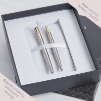 personalised Parker Jotter Duo Pen Gift Set