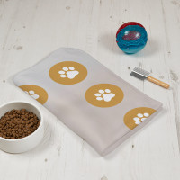 Dog Paw Print Pet Photo Blanket