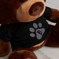 personalised paw toy choc charlie teddy bear