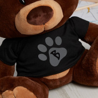 personalised paw toy choc charlie teddy bear