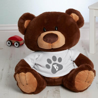 personalised paw toy choc charlie teddy bear