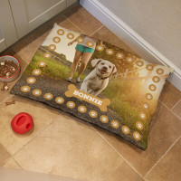 Personalised Paw Print Pet Bed