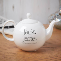  Personalised Peas In A Pod Pot Belly Teapot
