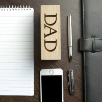 personalised wooden phone holder