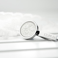 personalised Lucky Sixpence Tie Clip