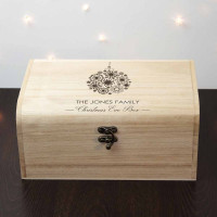personalised Family Name Christmas Eve Chest