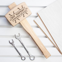 personalised DIY Expert Wooden Mallet