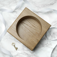 personalised Solid Oak Champagne Holder
